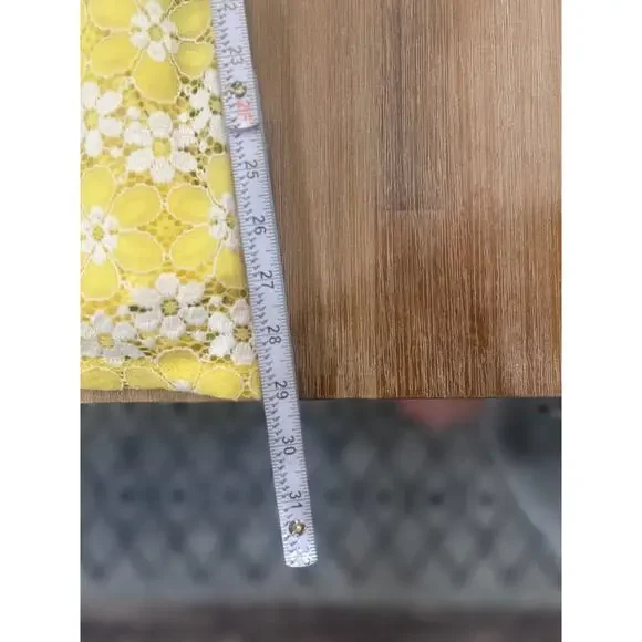 Y2K Yellow with Lace Overlay Dress - Size Medium - Picture 9 of 9